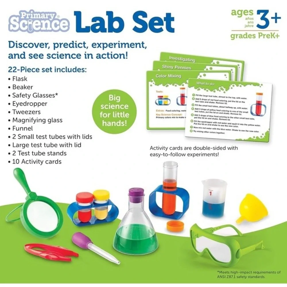 Learning Resources Primary Science Lab Activity Set Preschool STEM Chemistry NEW